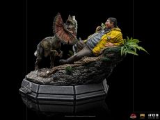 Jurassic Park Art Scale Statue 1/10 Dennis Nedry meets the Dilophosaurus 21 cm Iron Studios