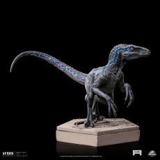Jurassic World Icons Statue Velociraptor B Blue 7 cm Iron Studios