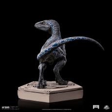 Jurassic World Icons Statue Velociraptor B Blue 7 cm Iron Studios