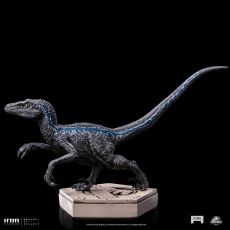 Jurassic World Icons Statue Velociraptor Blue 9 cm Iron Studios