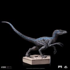 Jurassic World Icons Statue Velociraptor Blue 9 cm Iron Studios