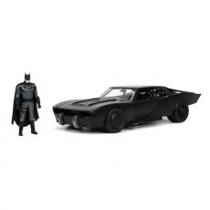 Batman 2022 Hollywood Rides Diecast Model 1/24 2022 Batmobile with Figure Jada Toys