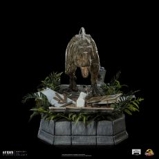 Jurassic Park Demi Art Scale Statue 1/20 T-Rex attacks Donald Gennaro 30 cm Iron Studios