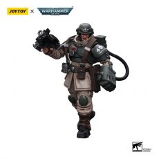 Warhammer 40k Action Figure 1/18 Astra Militarum Cadian Command Squad Veteran Sergeant with Power Fist 12 cm Joy Toy (CN)