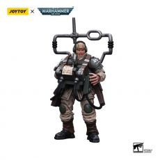 Warhammer 40k Action Figure 1/18 Astra Militarum Cadian Command Squad Veteran with Master Vox 12 cm Joy Toy (CN)