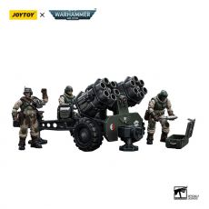 Warhammer 40k Action Figure 1/18 Astra Militarum Ordnance Team with Malleus Rocket Launcher 12 cm Joy Toy (CN)