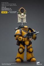 Warhammer The Horus Heresy Action Figure 1/18 Imperial Fists Legion MkIII Tactical Squad Legionary with Legion Vexilla 12 cm Joy Toy (CN)