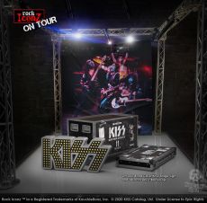 Kiss Rock Ikonz On Tour Road Case Statue + Stage Backdrop Set Alive! Tour Knucklebonz