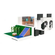 Minecraft Mob Head Minis Playset Panda Playhouse Mattel