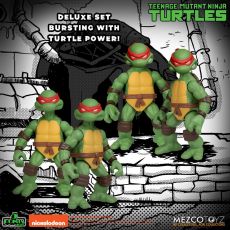 Teenage Mutant Ninja Turtles Action Figures Teenage Mutant Ninja Turtles Deluxe Set 8 cm Mezco Toys