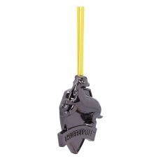 Harry Potter Hanging Tree Ornament Hufflepuff Crest (Silver) 6 cm Nemesis Now