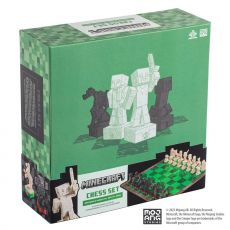 Minecraft Chess Set Overworld Heroes vs. Hostile Mobs Noble Collection
