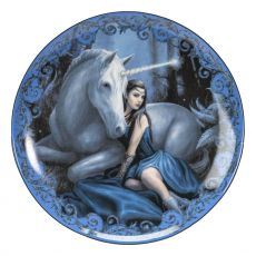 Anne Stokes Plates 4-Pack Unicorn and Maiden Pacific Trading