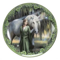 Anne Stokes Plates 4-Pack Unicorn and Maiden Pacific Trading