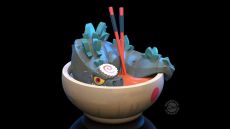 Soup Dragon Chu! Collection Qrew Art Premium Vinyl Figure Slurp At Your Own Risk 18 cm Quantum Mechanix