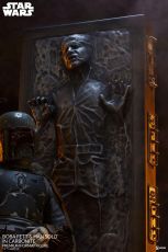 Star Wars Premium Format Statue Boba Fett and Han Solo in Carbonite 70 cm Sideshow Collectibles