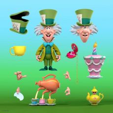 Alice in Wonderland Disney Ultimates Action Figure The Tea Time Mad Hatter 18 cm Super7