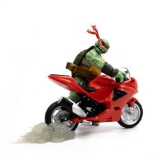 Teenage Mutant Ninja Turtles BST AXN Action Figure with Vehicle Raphael with Motorcycle (IDW Comics) 13 cm The Loyal Subjects