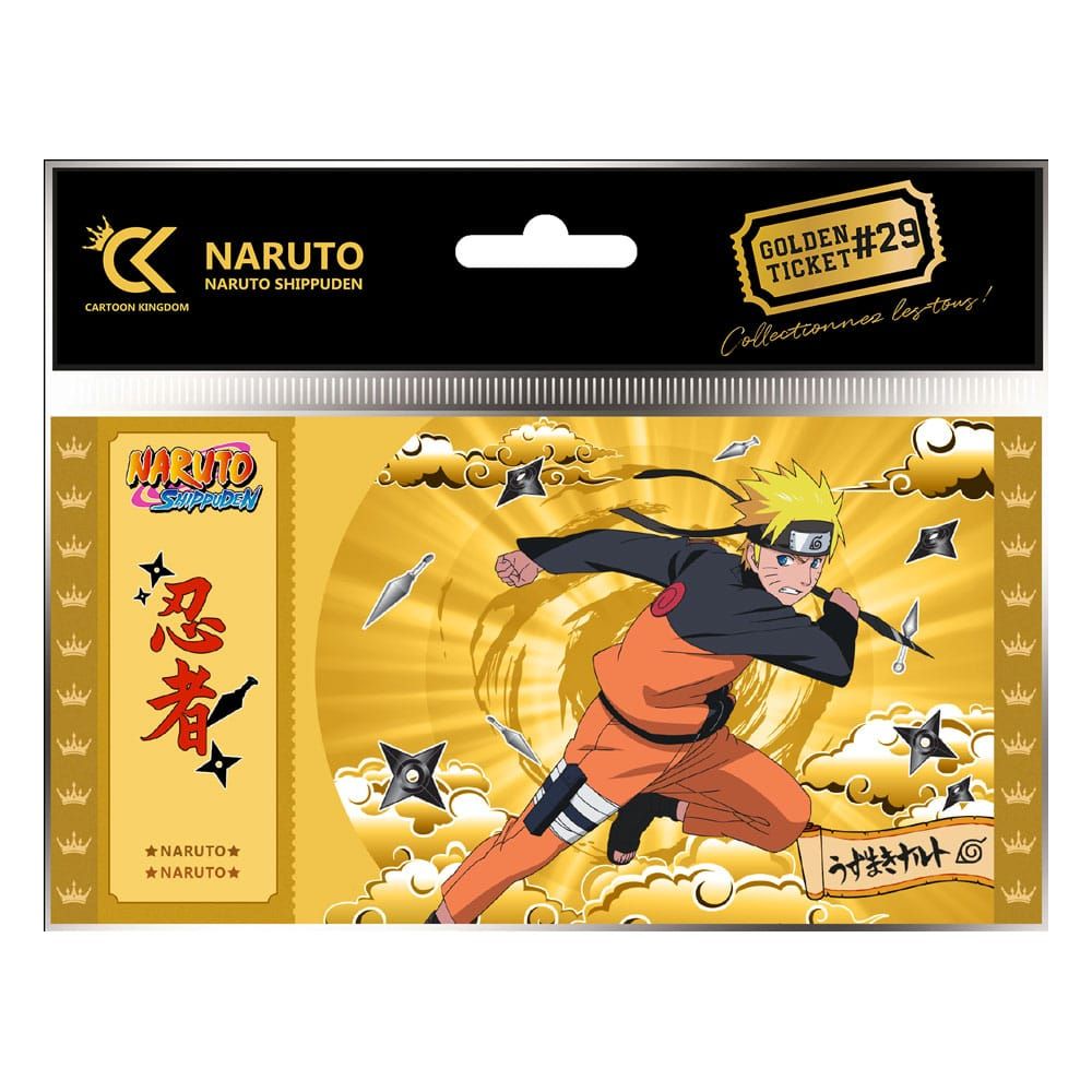 Naruto Shippuden Golden Ticket #29 Naruto Case (10) Cartoon Kingdom