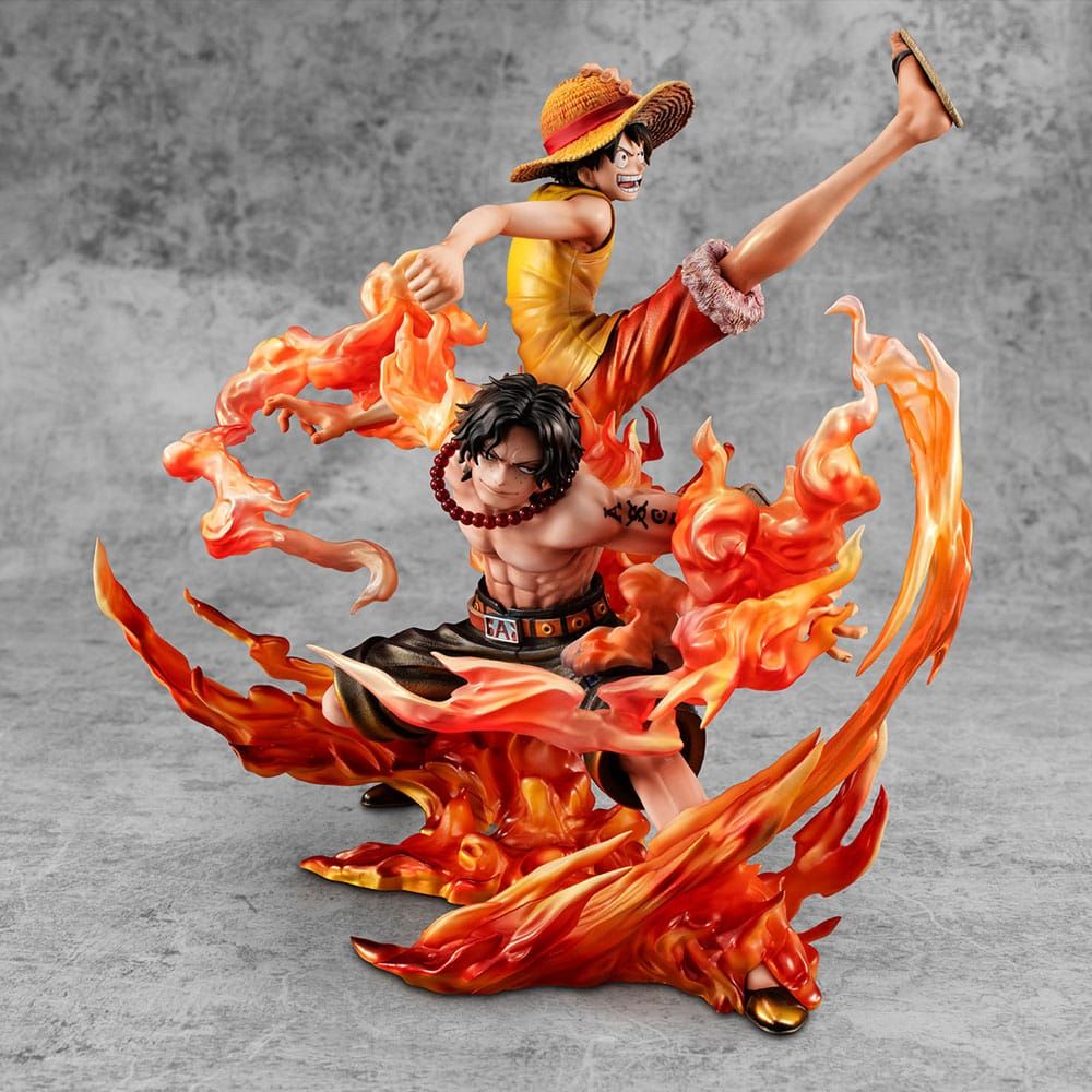 One Piece P.O.P NEO-Maximum PVC Statue Luffy & Ace Bond between brothers 20th Limited Ver. 25 cm Megahouse