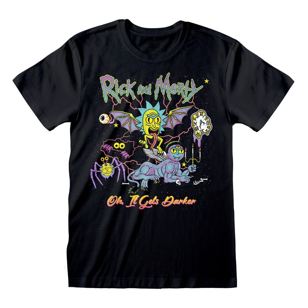 Rick and Morty T-Shirt Oh It Gets Darker Size L Heroes Inc