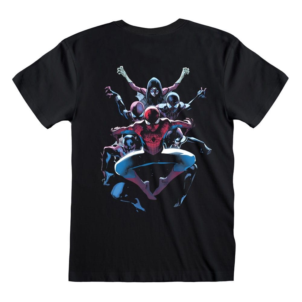 Spider-Man T-Shirt Spiderverse Back Size L Heroes Inc
