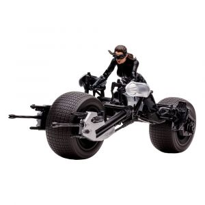 DC Multiverse Vehicle Batpod with Catwoman (The Dark Knight Rises)