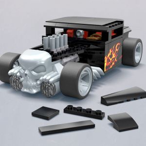 Hot Wheels MEGA Construction Set 1/24 Bone Shaker 20 cm Mattel
