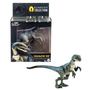 Jurassic Park Hammond Collection Action Figure Velociraptor Blue Mattel