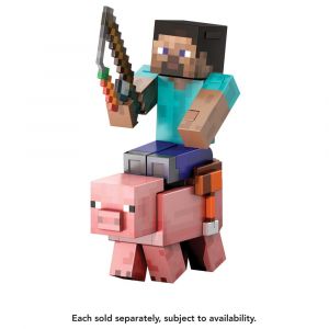 Minecraft Diamond Level Action Figure Pig 14 cm Mattel