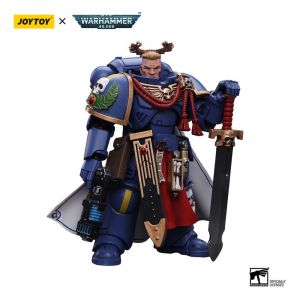 Warhammer 40k Action Figure 1/18 Ultramarines Primaris Captain with Power Sword and Plasma Pistol 12 cm Joy Toy (CN)