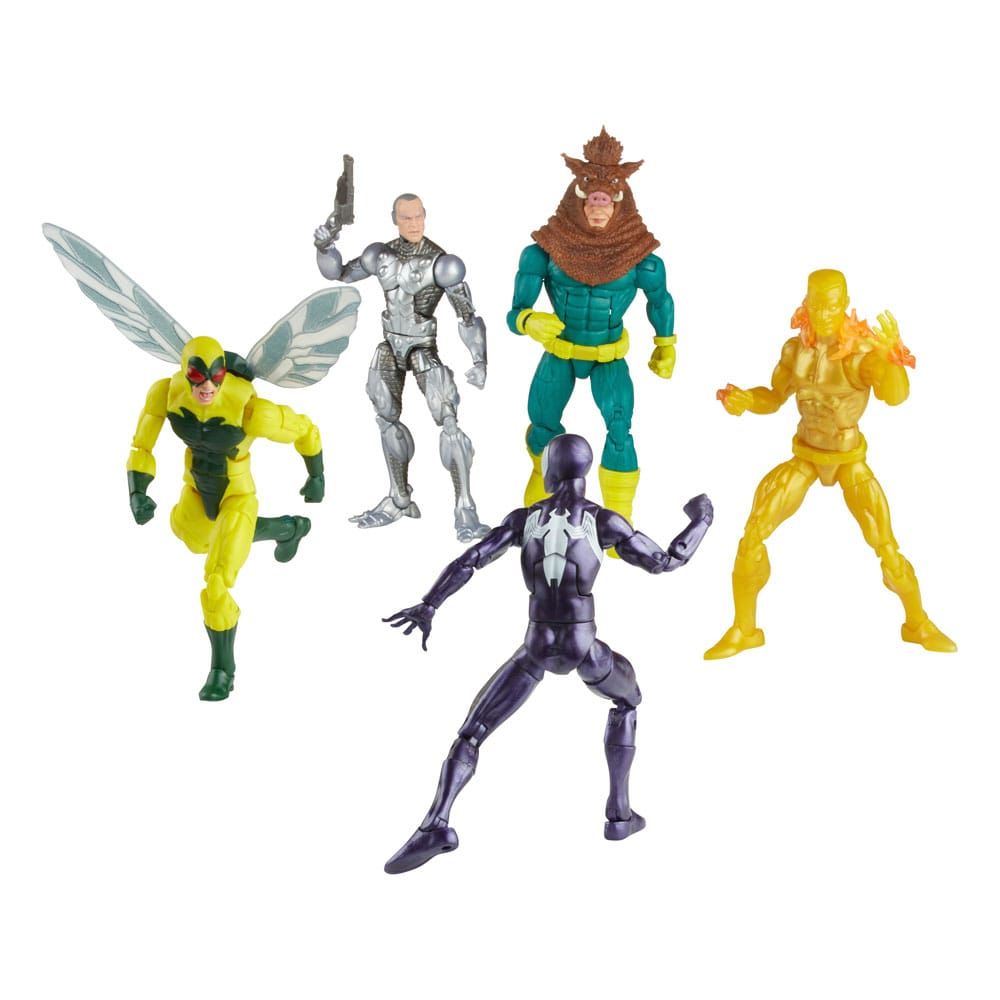 Spider-Man Marvel Legends Action Figure 5-Pack Spider-Man, Silvermane, Human Fly, Molten Man, Razorback 15 cm Hasbro