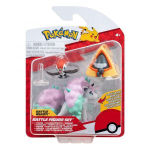 Pokémon Battle Figure Set Figure 3-Pack Pikipek, Snorunt, Ponyta Jazwares