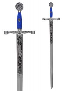 Excalibur Sword, Silver/Blue, Marto