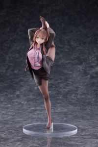 Original Character PVC Statue 1/6 OL-chan Who Doesn't Want to Go to Work Pink Ver. Deluxe Edition 26 cm