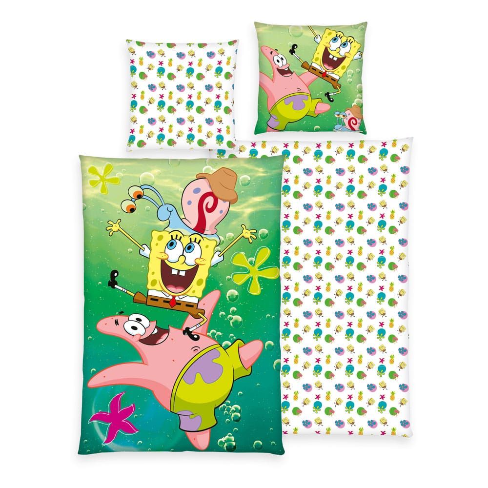 Spongebob Squarepants Duvet Set 135 x 200 cm / 80 x 80 cm Herding
