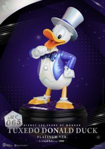 Disney 100th Master Craft Statue Tuxedo Donald Duck (Platinum Ver.) - Damaged packaging Beast Kingdom Toys