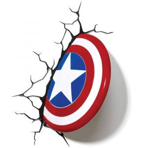 Marvel 3D LED Light Captain America Shield - Damaged packaging