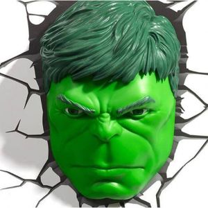 Marvel 3D LED Light Hulk Face 3D - Damaged packaging
