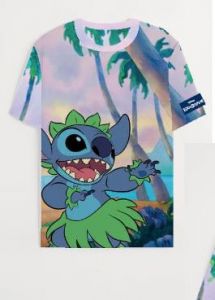 Lilo & Stitch All Over Print T-Shirt Size XS