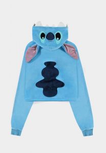 Lilo & Stitch Cropped Hooded Sweater Stitch Size M Difuzed