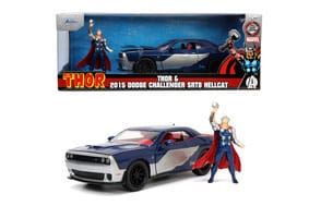 Marvel Diecast Model 1/24 2015 Dodge Challenger Thor Jada Toys