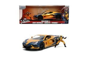 Marvel Diecast Model 1/24 Chevy Corvette X-Men Wolverine Jada Toys