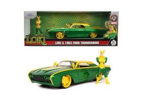 Marvel Diecast Model 1/24 Ford Thunderbird Loki Jada Toys