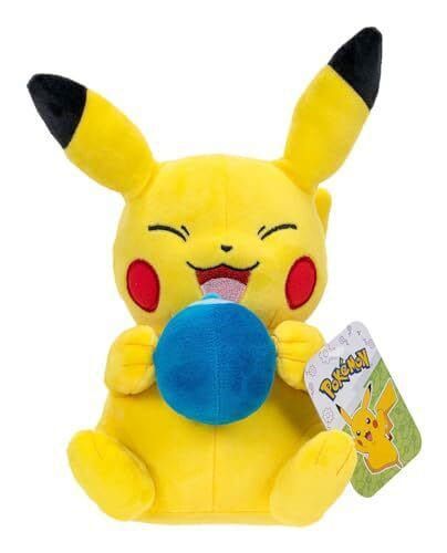 Pokémon Plush Figure Pikachu with Oran Berry Accy 20 cm Jazwares