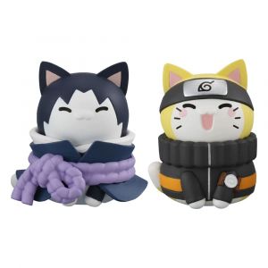Naruto Mega Cat Project Trading Figures Naruto & Sasuke Limited Ver. 3 cm Megahouse