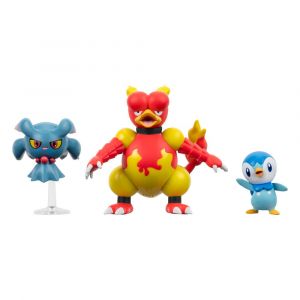 Pokémon Battle Figure Set 3-Pack Piplup, Misdreavus, Magmar 5 cm Jazwares
