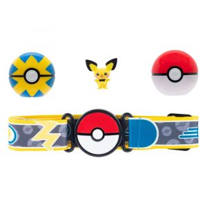 Pokémon Clip'n'Go Poké Ball Belt Set Poké Ball, Quick Ball & Pichu Jazwares