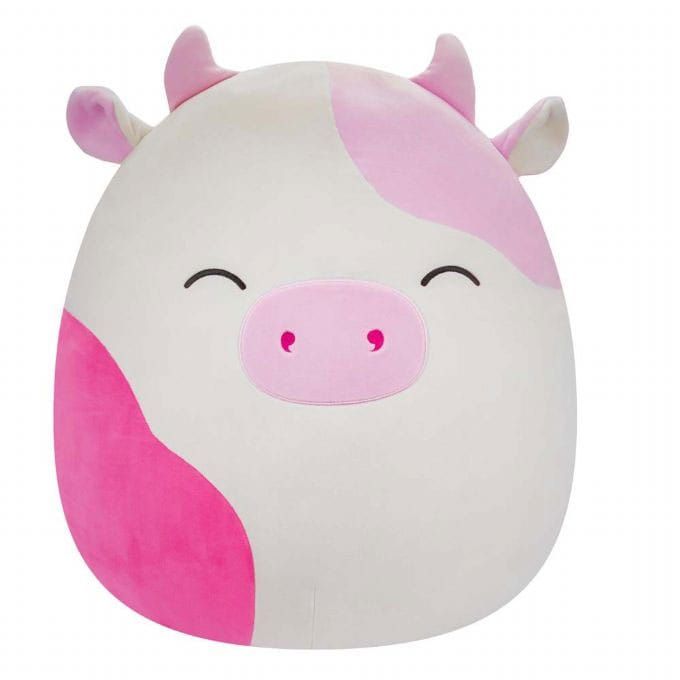 Squishmallows Plush Figure Pink Spotted Cow with Closed Eyes Caedyn 40 cm Jazwares