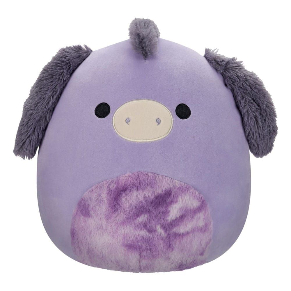 Squishmallows Plush Figure Purple Donkey with Tie-Dye Belly Deacon 30 cm Jazwares